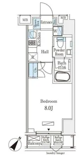 グレイスコート岩本町【5階】の間取り