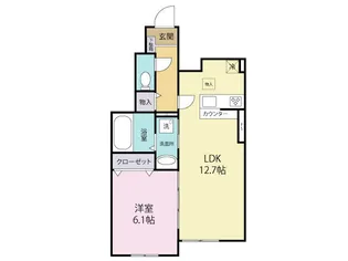 福岡県久留米市東櫛原町【アパート】の間取り