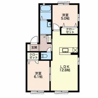 ルミエール葵 A【1階】の間取り