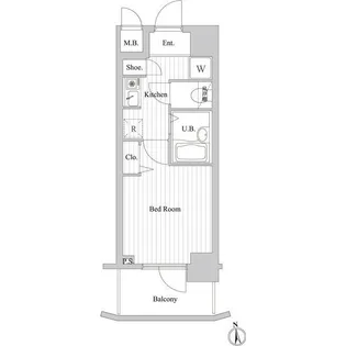 サンテミリオン東麻布【7階】の間取り