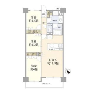プレシス東日暮里(012008)【2階】の間取り