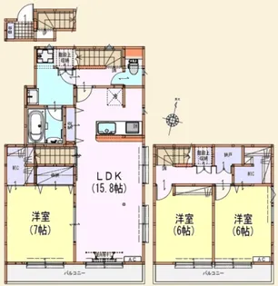 ステージ クォリアップ 経堂【2階】の間取り