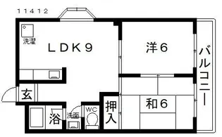 リバティハイツ【3階】の間取り