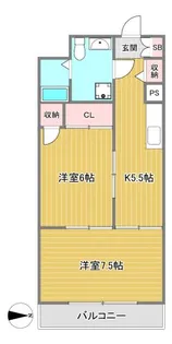 第6シュベルニー【3階】の間取り