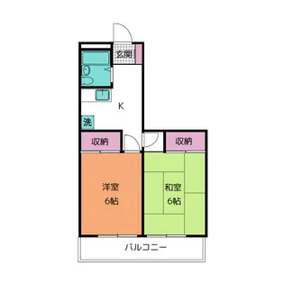 大仁マンション【6階】の間取り