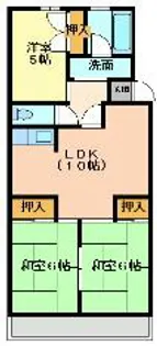 サンパレス湘南III【4階】の間取り