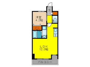 レジディア千里藤白台【3階】の間取り