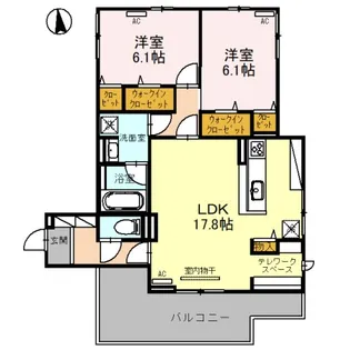 グラサ真田山【3階】の間取り