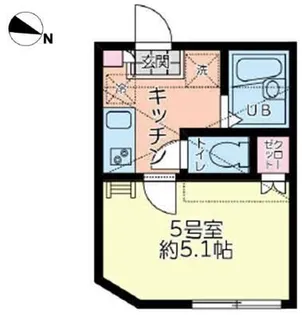 リーヴェルポート横浜南エミール【2階】の間取り