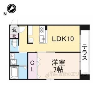 メゾン・ド・メグ長光寺【1階】の間取り