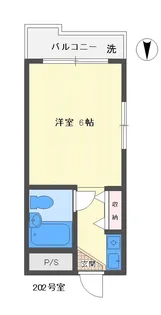 サンハイツ中町【2階】の間取り