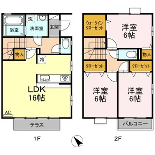 神奈川県横浜市都筑区茅ケ崎中央【一戸建】の間取り