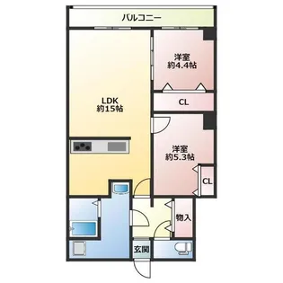 札幌グレースマンション【4階】の間取り