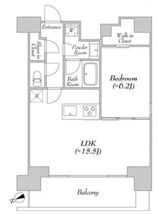 カナルフロント芝浦【10階】の間取り