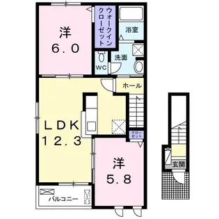 シーバス【2階】の間取り