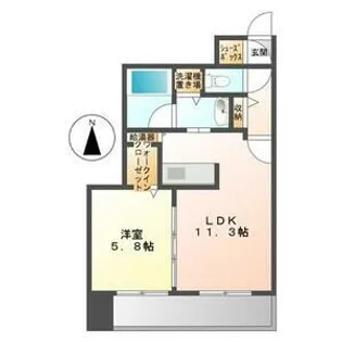 スペチアーレ伏見【6階】の間取り