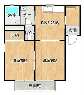 コーポ司 B棟【2階】の間取り