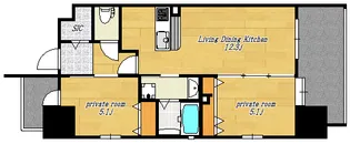 紫陽花【6階】の間取り
