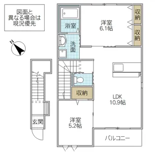 Papillon 潤【2階】の間取り