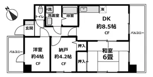 トーレ・アチェ・イー【7階】の間取り