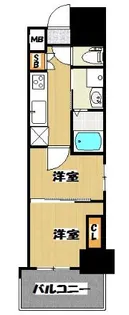 福岡県福岡市博多区堅粕4【マンション】の間取り