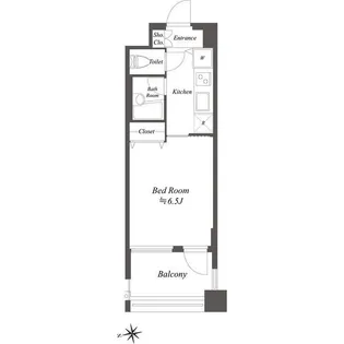 シンシア白金高輪PACE【5階】の間取り