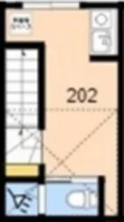 TOKYOβ用賀【2階】の間取り