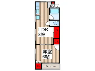 ア-トヒル文蔵【2階】の間取り