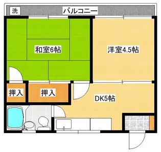 カトリハイツ【4階】の間取り