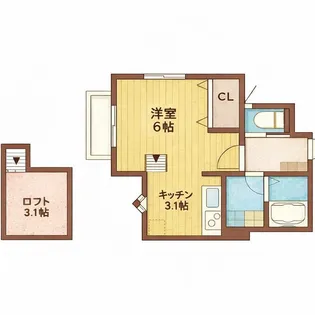 レパード板戸【1階】の間取り