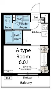 リブリ・コズミック矢向【1階】の間取り