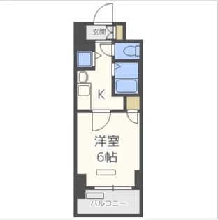 プレサンス三ノ宮駅前プライムタイム【6階】の間取り
