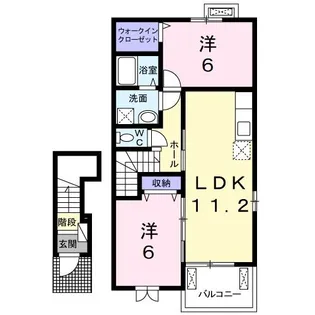 ミルキーV【2階】の間取り