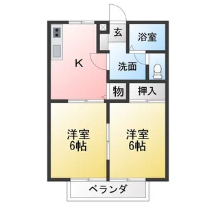ディアネス【1階】の間取り