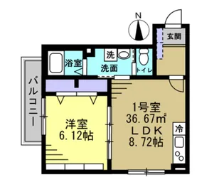 セミカ葛城 II【3階】の間取り