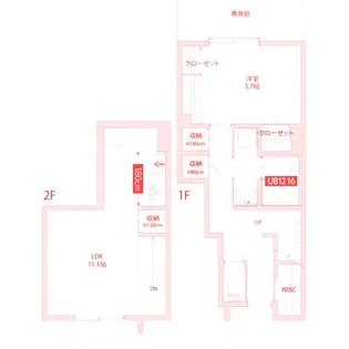 ゼフィール トリトスの間取り