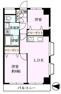 ライオンズマンション鉄砲洲第2【4階】の間取り