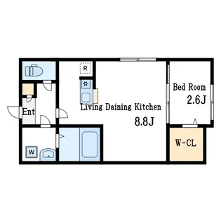 KLEIS一之江【2階】の間取り