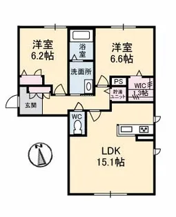 メゾンド・ホルト【3階】の間取り