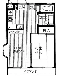 桑田コーポ【2階】の間取り