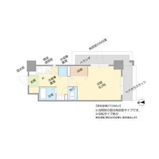 サンパレスカミヤ【7階】の間取り