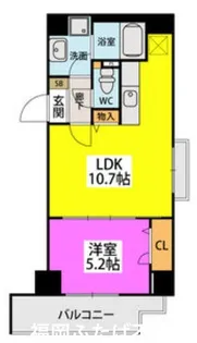 ノアール香椎【4階】の間取り