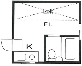 ティーケー中野【2階】の間取り