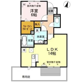 セジュール桜【1階】の間取り