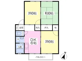 パークウェイホームズA【2階】の間取り