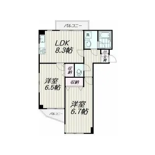 パルナシアン南雪谷【3階】の間取り