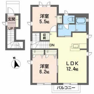 レジオン・ドヌールD【2階】の間取り