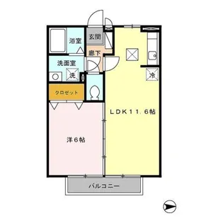 コートウィステリア【1階】の間取り