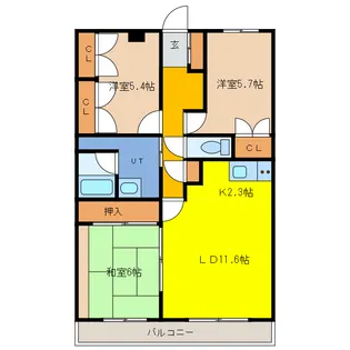 アイポート末広【4階】の間取り