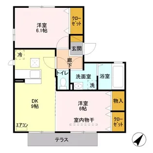 ベルドミール【1階】の間取り